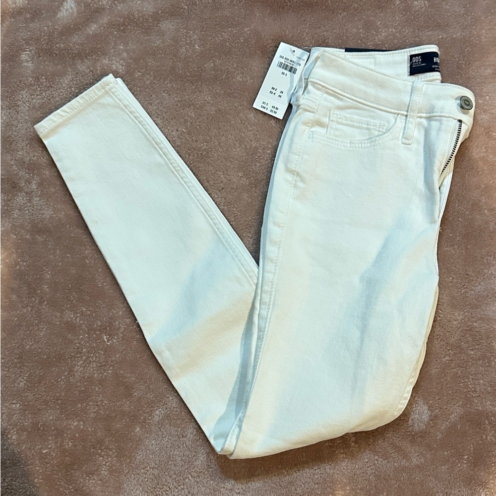 Hollister Women's White Skinny Jeans